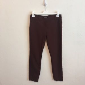 Express Burgundy Columnist Pants
